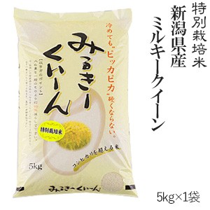 新米 新潟産ミルキークイーン 5kg 安心・安全 特別栽培米 令和5年産 送料無料(一部地域のぞく)
