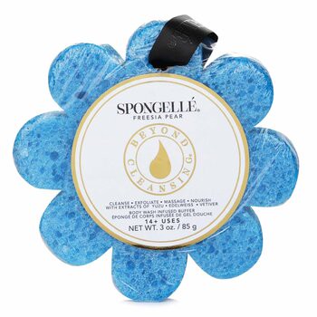 Spongelle Spongelle 野花沐浴露海綿 - 小蒼蘭梨(藍色) 1pc/85g-沐浴及泡泡浴