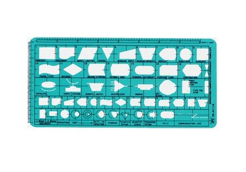 Life 徠福 TP-411A 電腦流程電子電工符號定規 (111 x 233 x 0.8mm)【APP滿額下單10%點數(單一帳號最高5000點)】1/31止