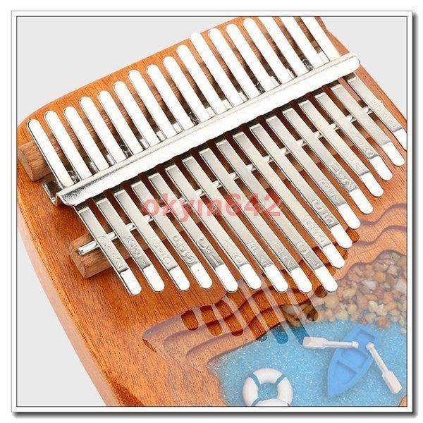 カリンバ Kalimba　17音 親指ピアノ 初心者向け ムビラ チューニングハンマー バッグ付き 伝統的 アフリカ楽器 民族楽器 子供用 大人用