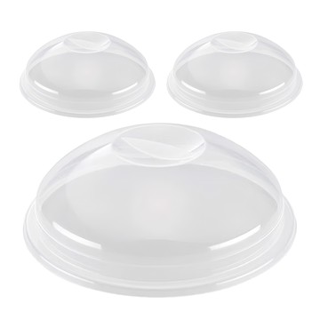 INOMATA 深型 1031 三入組 透明微波爐碗盤蓋 食物加熱防噴濺 廚房用品  22.7 x 23.9 x 7.4cm  1組