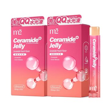 【m2美度】超能水光水蜜桃果凍 (10包/盒)x2 短效20260326