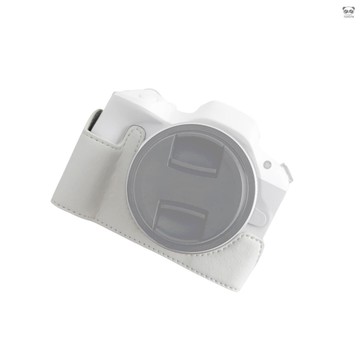 數位相機保護套底座 PU相機包 PU材質 配有1/4寸固定螺絲 適配佳能R50/R100 白色