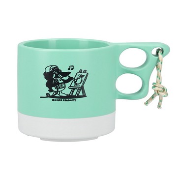 CHUMS Camper Mug Cup杯子 薄荷綠/淺灰-CH622164M121