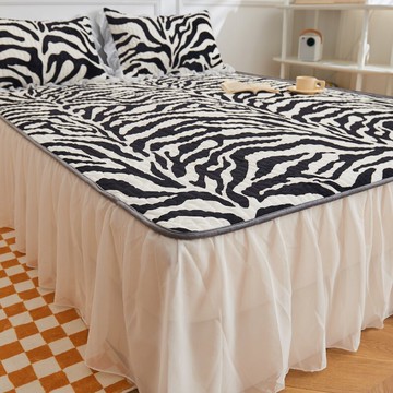 2021年新款夾棉床裙款單件加厚床罩裙式床笠床圍罩裙邊床單三件套