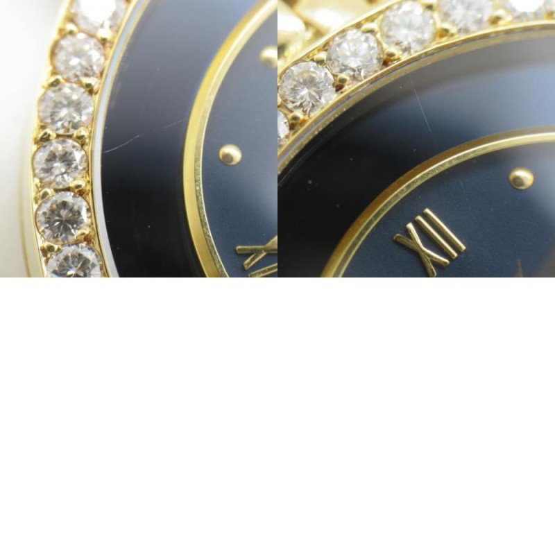 Chopard 21/2900 ハッピーダイヤモンド  腕時計 K18YG 革 メンズ