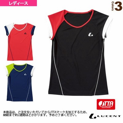 ルーセント 卓球ウェア（レディース）  ゲームシャツ／襟なし／JTTA公認マーク付／レディース（XLH-228xP）