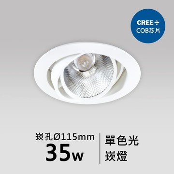 【崁入孔11.5公分】35W崁燈｜F05-CT-60903-E