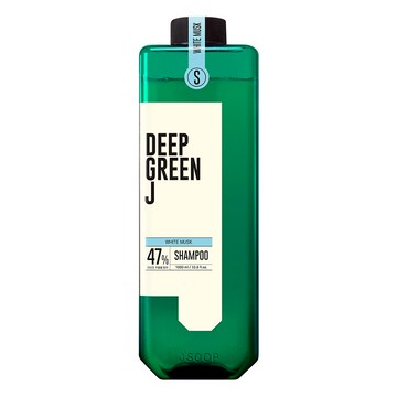 J'SOOP Deep Green J 弱酸性純素洗髮精 白麝香  1L  1瓶