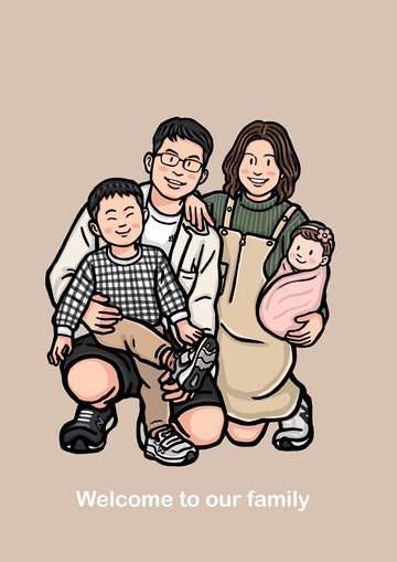 似顏繪單人電子檔可愛插畫人像畫像客製化 下單前請先聯繫設計師