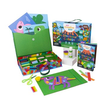【My Creative Box】藝術拼貼寶盒-恐龍世界 寶盒 百寶箱 創作 創意 繪畫 藝術 拼貼 玩具 學習教具
