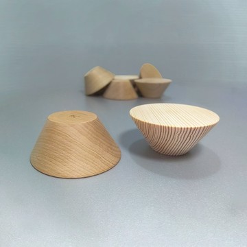 圓形木櫃把手+螺絲。家具門拉手。