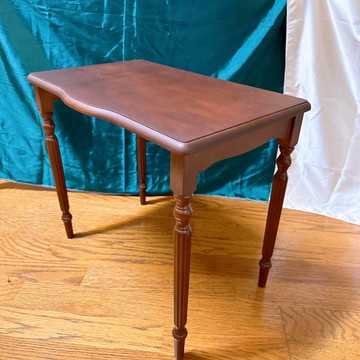 【西洋古董飾品】1970歐洲手工精緻雕花矮木桌 美巴洛克風木頭桌