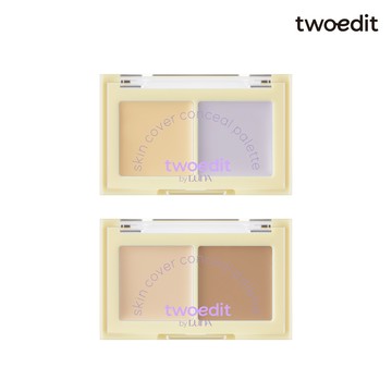 【twoedit】植萃光采遮瑕盤 (自然遮瑕/提亮校色) 3g