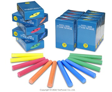 【來電優惠】GO-02(整箱) 法國進口SUGER/GIOTTO彩色碳酸鈣環保粉筆(細) 10支裝/120盒 雙品牌同品質隨機出