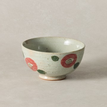 KOYOTOKI 美濃燒 - 昭和山茶飯碗 - 兩款任選(11.7cm) - 白椿