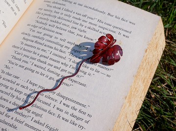 【訂製】龜背芋書籤|純手工|紅銅|植物書籤|手作禮物