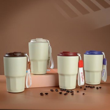 新款八角咖啡杯便攜316不銹鋼高顏值辦公保溫杯咖啡杯外出攜帶