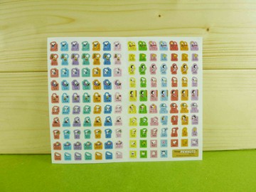 【震撼精品百貨】史奴比Peanuts Snoopy  貼紙-橘色 震撼日式精品百貨