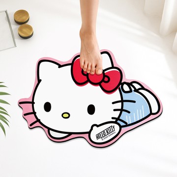 【三麗鷗】療癒造型軟式地墊 凱蒂貓