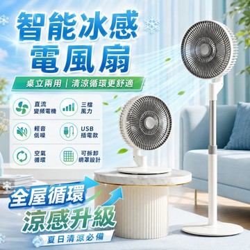 12吋超大空氣循環風扇【免費試用30天/保固二年】電風扇 循環風扇 USB充電製冷風扇 戶外移動風扇  3D 立體送風