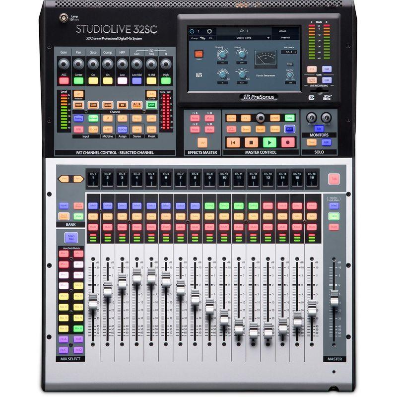 デジタル・オーディオ・ミキサー PreSonus StudioLive 32SC デジタル・コンソール レコーダー 32ch入力17フェーダー