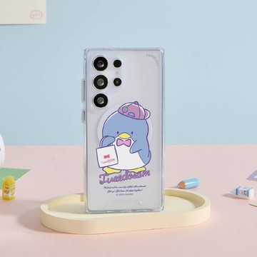 三麗鷗男團山姆企鵝購物趣防摔透明SAMSUNG手機殼