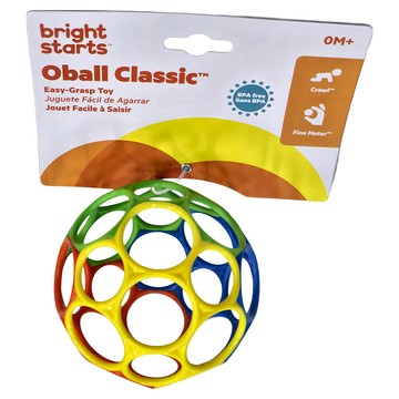 Oball 4吋魔力洞動球 6個月以上適用  多色  4 x 4 x 4cm  1個