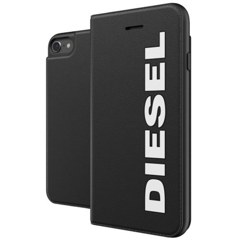 iPhoneケース◇DIESELディーゼル◇ iPhoneケース 手帳型 ブラック 