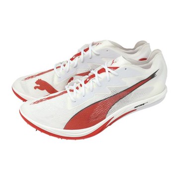 Puma 田徑釘鞋 LongDistance Nitro Elite 3F 男鞋 白紅 碳板 31297401
