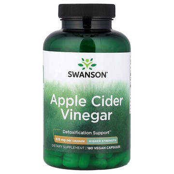 Swanson Vitamins, 蘋果醋，更優效，625 毫克，180 粒膠囊