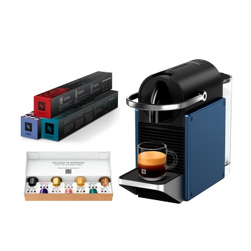 Nespresso Pixie 咖啡底蘊體驗組 - 深蘊藍