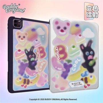 BUDDY原創變色油漆畫適用ipadpro保護套air5蘋果平板保護殼2022磁吸10代2021帶筆槽11/10.9寸新款全包外殼