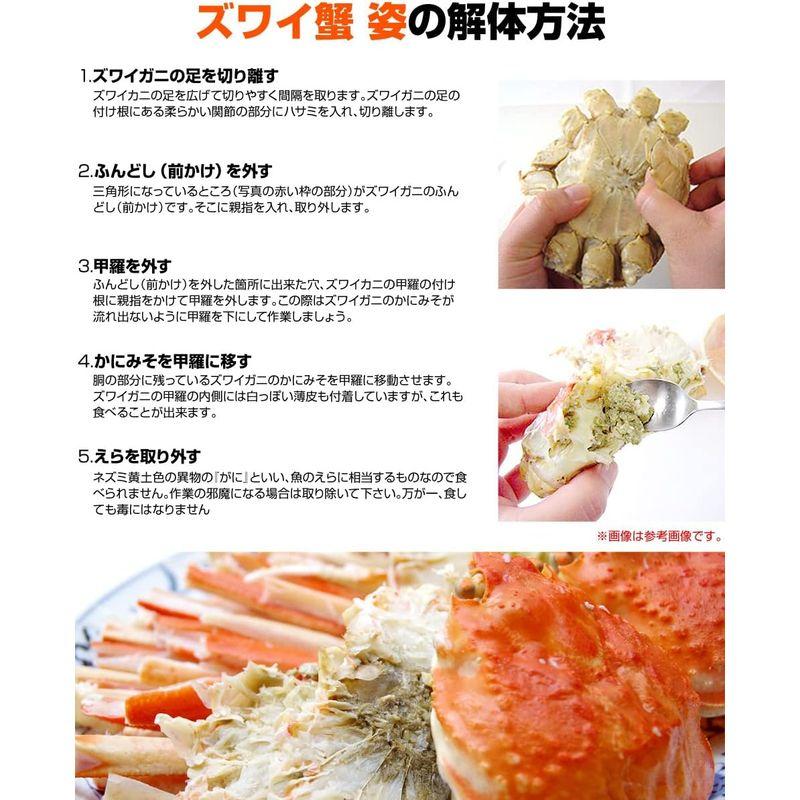 ズワイガニ姿 750×1尾 ずわいがに 年末年始 お正月 お歳暮 クリスマス 蟹 カニ かに