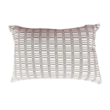 J&N 幾何尼克 腰枕 2入 枕套材質: 100%聚酯纖維  30 x 45cm  米白