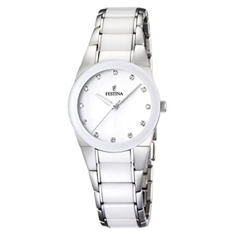 特別価格Festina Women 's f16534 / 3 White Ceramic Quartz ...