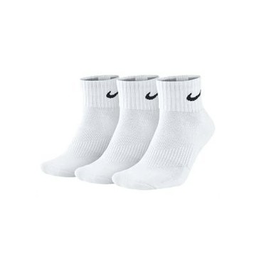 Nike Lightweight Socks 薄底 白底黑勾 運動過踝襪 三雙一組 男女款 SX4706-101