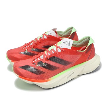 競速跑鞋 Adizero Adios Pro 3 W 女鞋 紅 黑 緩震 運動鞋 IG6430
