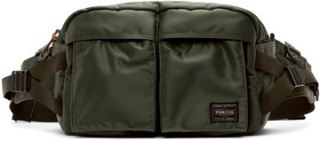 PORTER - Yoshida & Co 绿色 Tanker Hip 腰包