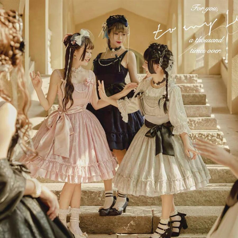 エレガント プリンセスドレス lolita jsk 女 子 美しい