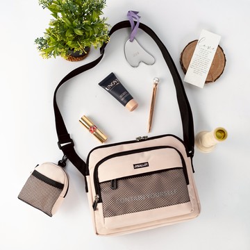 jeballot 拉特里斯斜背包  粉色  25 x 19 x 8 厘米