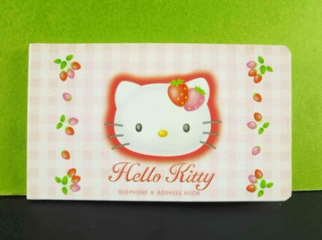 【震撼精品百貨】Hello Kitty 凱蒂貓~地址本-草莓格子