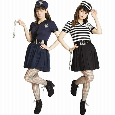 ハロウィン コスプレ レディース 仮装 コスチューム 衣装 大人 リバーシブル ポリス プリズナー レディース ポリス 警察 通販 Lineポイント最大get Lineショッピング