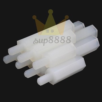 塑膠螺柱 六角單頭尼龍柱 隔離支撐柱M4/M5/M6/台灣出貨✈✈