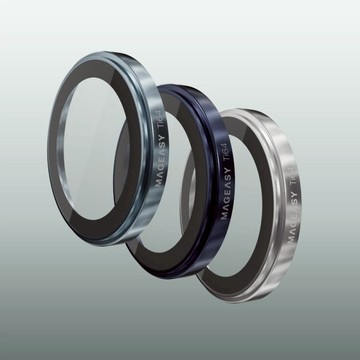 iPhone 17 Pro/Pro Max Lenz 藍寶石鏡頭保護貼 Ti64款（一年破裂保固） Pro 白-鈦金屬