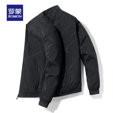 羅蒙外套男士春季韓版潮流休閑2025新款棒球領夾克青年修身上衣服