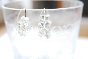 綠紫水晶侯爵鉤形耳针14kgf