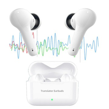 M6翻譯耳機出國旅游多國語言翻譯商務會議英語學習口語對話翻譯器【Snowbelle優選】