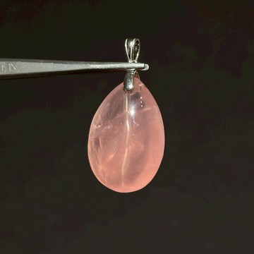 六芒星光粉晶項鍊 | 馬達加斯加 馬島粉晶 心輪發光 菩薩的蓮花雨 粉晶 項鍊 天然水晶 Q24AE06-904