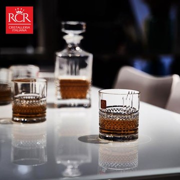意大利進口RCR水晶玻璃洋酒杯烈酒杯威士忌杯水杯酒樽7件套裝家用